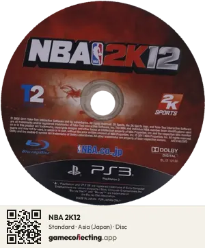 NBA 2K12 PlayStation 3, Asia disc