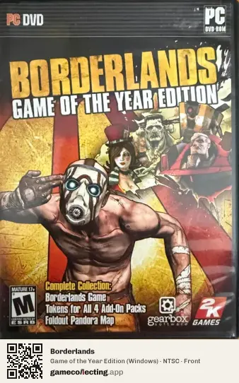 Borderlands Computer, NTSC box front