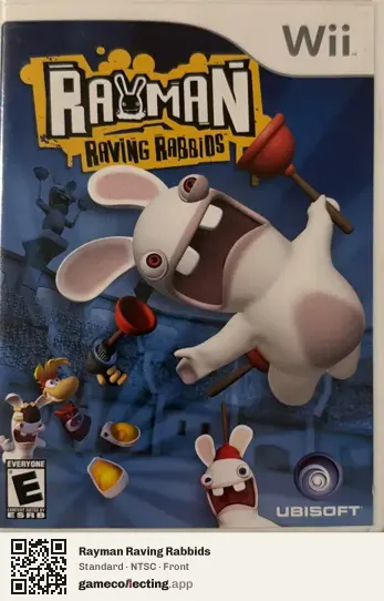 Rayman Raving Rabbids Nintendo Wii, NTSC box front
