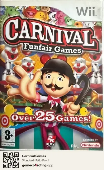 Carnival Games Nintendo Wii, PAL box front
