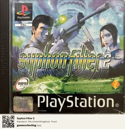 Syphon Filter 2 PlayStation, United Kingdom box front
