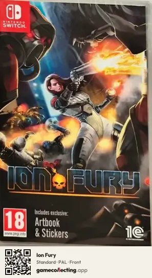 Ion Fury Nintendo Switch, PAL box front