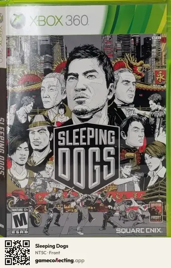 Sleeping Dogs Xbox 360, NTSC box front