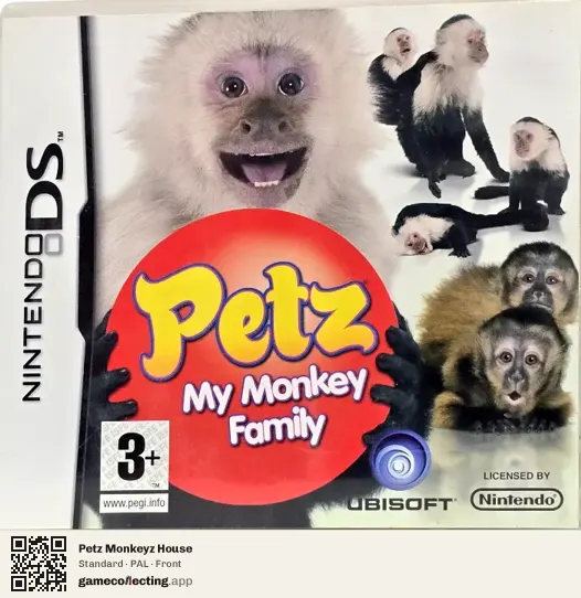Petz Monkeyz House Nintendo DS, PAL box front