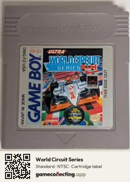 World Circuit Series Game Boy, NTSC cartridge label