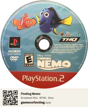 Finding Nemo PlayStation 2, NTSC disc