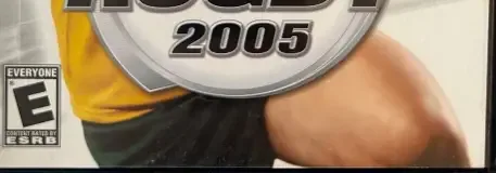 Rugby 2005, the ESRB box on its front