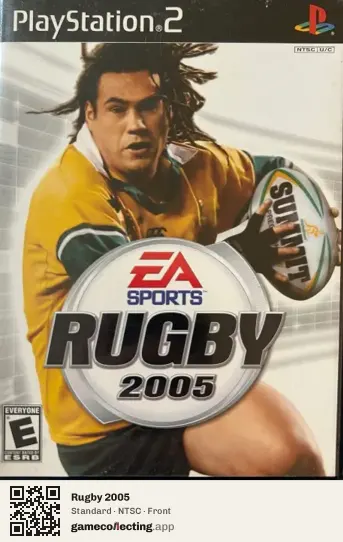 Rugby 2005 PlayStation 2, NTSC box front