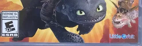 How to Train Your Dragon 2, the ESRB box on its front