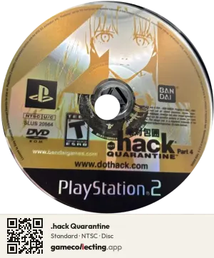 .hack Quarantine PlayStation 2, NTSC disc