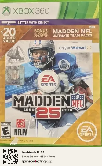 Madden NFL 25 Xbox 360, NTSC box front