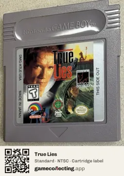 True Lies Game Boy, NTSC cartridge label