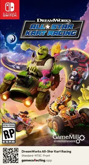 DreamWorks All-Star Kart Racing Nintendo Switch, NTSC box front