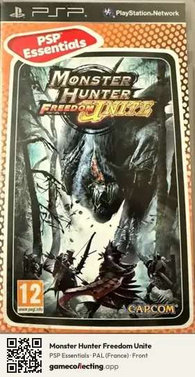 Monster Hunter Freedom Unite PlayStation Portable, France box front