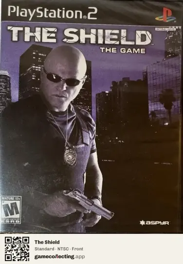 The Shield PlayStation 2, NTSC box front