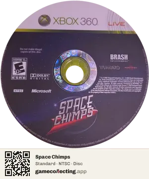 Space Chimps Xbox 360, NTSC disc