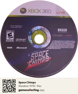 Space Chimps Xbox 360, NTSC disc