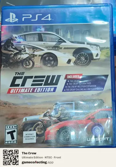 The Crew PlayStation 4, NTSC box front