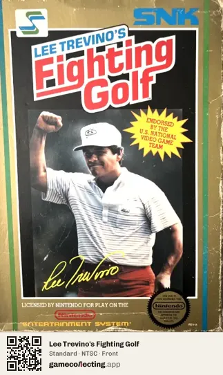 Lee Trevino's Fighting Golf Nintendo Entertainment System, NTSC box front