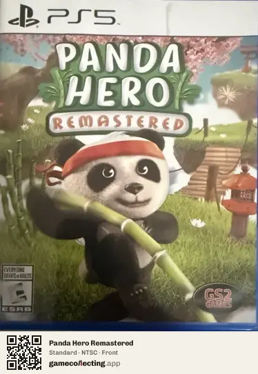Panda Hero Remastered PlayStation 5, NTSC box front