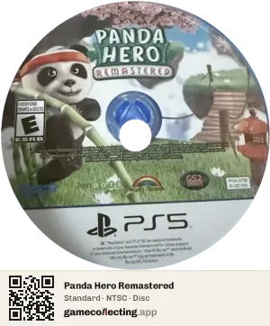 Panda Hero Remastered PlayStation 5, NTSC disc