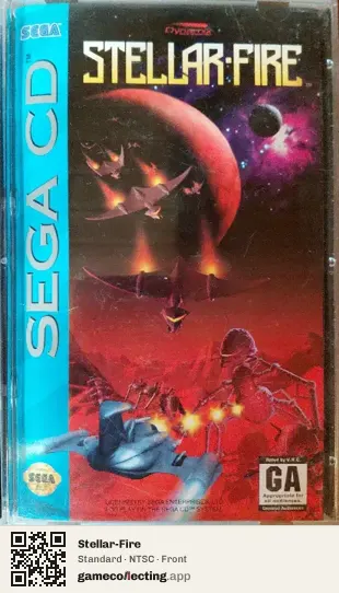 Stellar-Fire Sega Mega-CD / Sega CD, NTSC box front