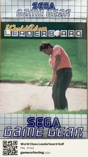 World Class Leaderboard Golf Sega Game Gear, PAL box front