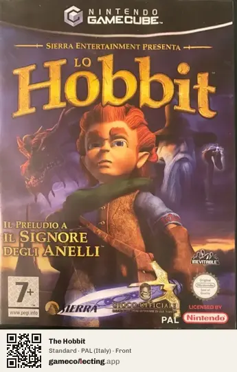 The Hobbit Nintendo GameCube, Italy box front