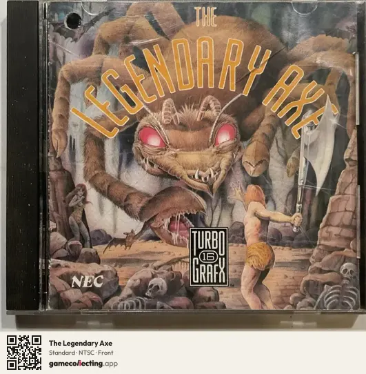 The Legendary Axe TurboGrafx-16, NTSC box front