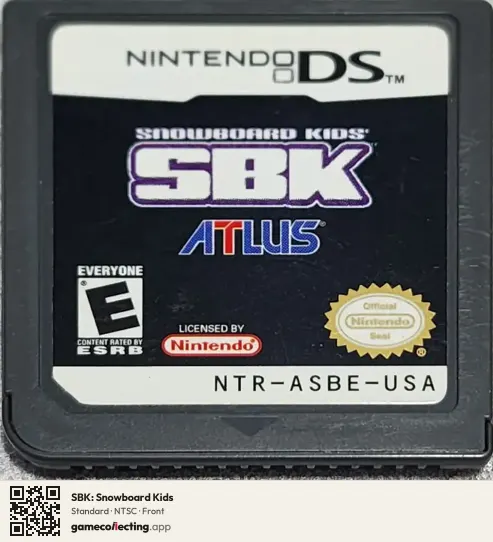 SBK: Snowboard Kids Nintendo DS, NTSC box front