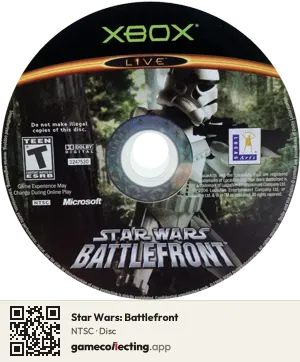 Star Wars: Battlefront Xbox, NTSC disc