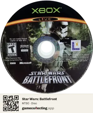 Star Wars: Battlefront Xbox, NTSC disc
