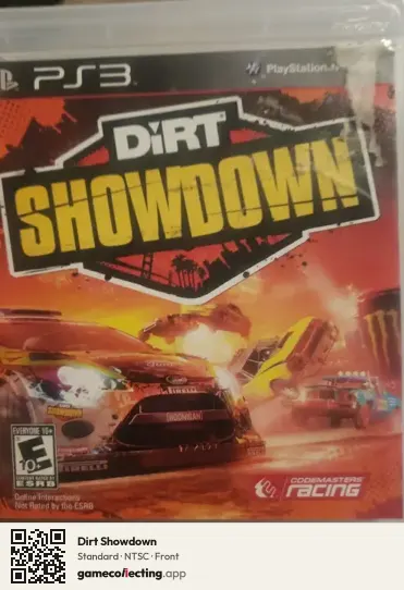 Dirt Showdown PlayStation 3, NTSC box front