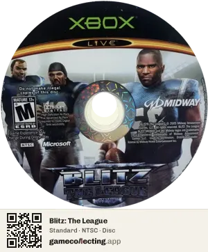 Blitz: The League Xbox, NTSC disc