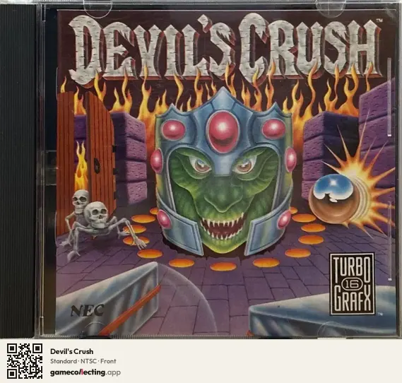 Devil's Crush TurboGrafx-16, NTSC box front