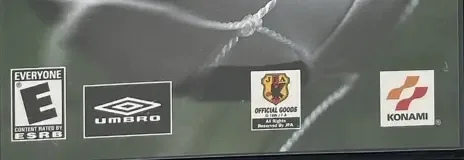 Pro Evolution Soccer 2, the ESRB box on its front