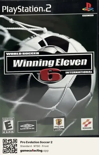 Pro Evolution Soccer 2 PlayStation 2, NTSC box front