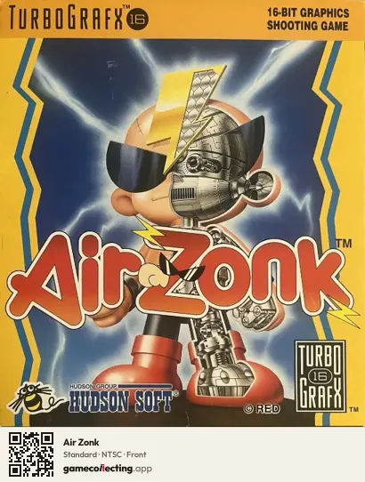 Air Zonk TurboGrafx-16, NTSC box front