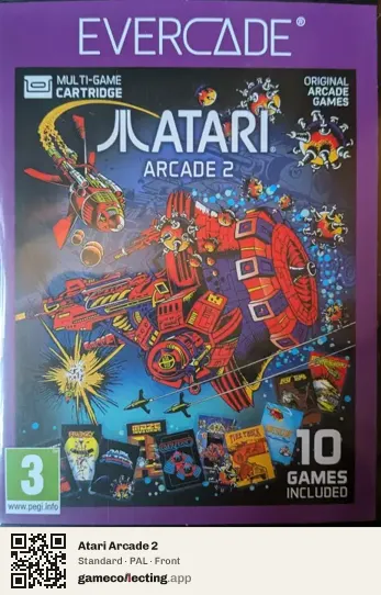 Atari Arcade 2 Evercade, PAL box front