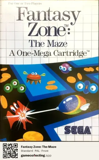 Fantasy Zone: The Maze Sega Master System, PAL box front