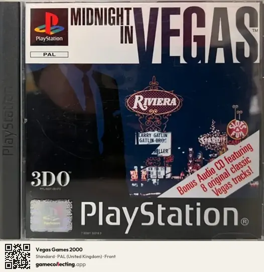 Vegas Games 2000 PlayStation, United Kingdom box front