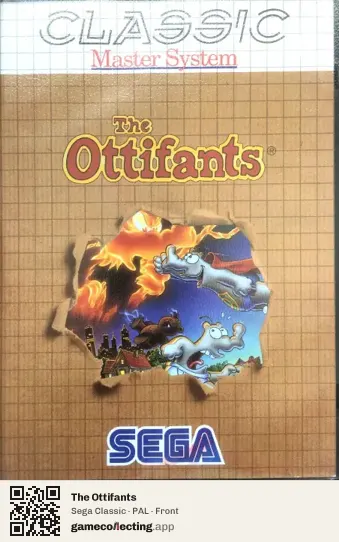 The Ottifants Sega Master System, PAL box front