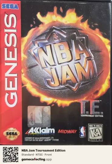 NBA Jam Tournament Edition Sega Mega Drive / Genesis, NTSC box front