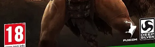 Conan Exiles, the PEGI square on its front