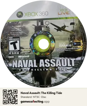 Naval Assault: The Killing Tide Xbox 360, NTSC disc
