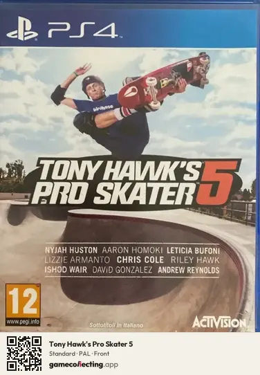 Tony Hawk's Pro Skater 5 PlayStation 4, PAL box front