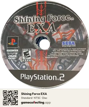 Shining Force EXA PlayStation 2, NTSC disc