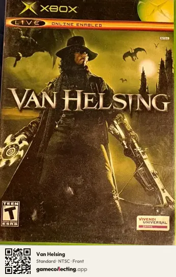 Van Helsing Xbox, NTSC box front