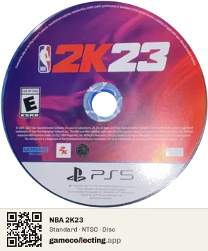 NBA 2K23 PlayStation 5, NTSC disc