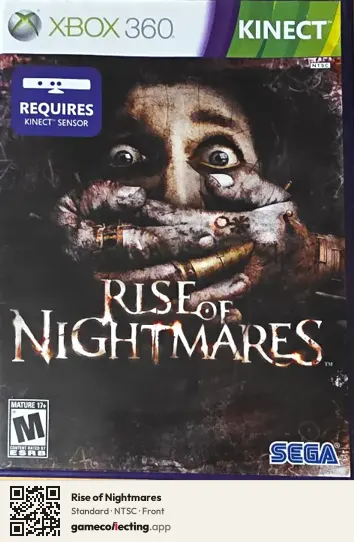 Rise of Nightmares Xbox 360, NTSC box front